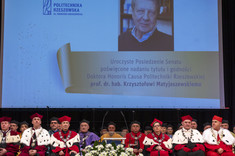 Uroczystość nadania tytułu doktora honoris causa prof. K. Matyjaszewskiemu,