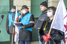 Przedstawiciele ZNP i NSZZ "Solidarność",