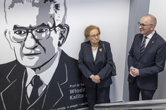 Od lewej: Z. Kalita, prof. PRz P. Jankowski-Mihułowicz,