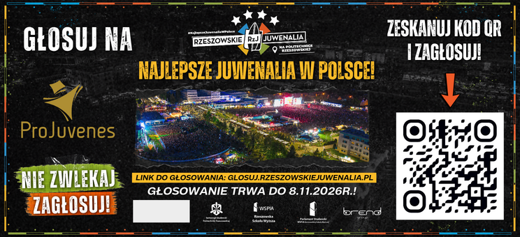 Rzeszowskie Juwenalia 2026 ponownie walczą o tytuł najlepszych w Polsce. Pomóż zdobyć piątą statuetkę!